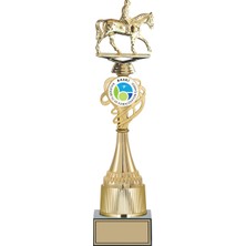 Odak Kupa - Figürlü Kupalar - At / Binici Figürlü Kupalar FG-033 A - 42 cm