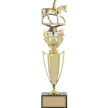 Odak Kupa - Figürlü Kupalar - At / Binici Figürlü Kupalar FG-044 A - 42 cm