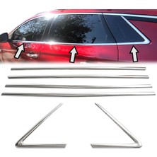 ZNZ Oto Aksesuar Opel Grandland x Krom Cam Alt Çıtası 6 Parça 2017 ve Üzeri Paslanmaz Çelik