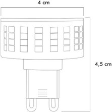 Heka Smd LED Ampul G9 9W 3000K ERD-270