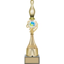 Odak Kupa - Figürlü Kupalar - Bowling / Pin Figürlü Kupalar FG-036 A - 43 cm