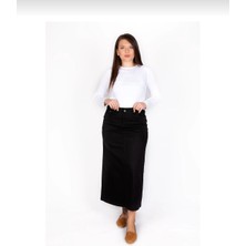 Mavimoure  Bisiklet Yaka Basic Düz Sweatshirt