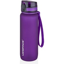 Uzspace 500ML-650ML-800ML-1000ML Klasik Soft-Touch Serisi Askılı Akıtmaz Tritan Su Matarası