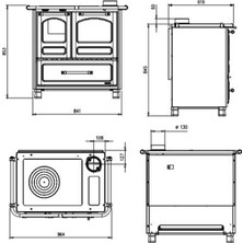 La Nordica Favola Family 4,5 Kuzine Soba Beyaz 7014003