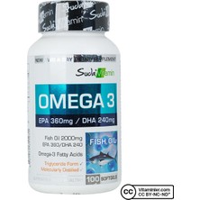 Suda Collagen Suda Vitamin Omega 3 Balık Yağı 100 Kapsül