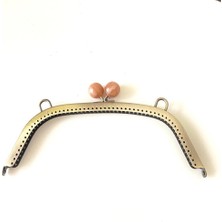 Yumakça Çanta ve Cüzdan Klipsi Antik Renk Somon Başlı 23 cm