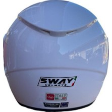 Sway Sw 700 Motosiklet Beyaz Yarım Kask