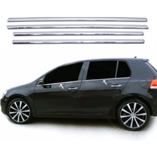 ZNZ Oto Aksesuar Vw Golf 6 2008-2012 Arası Krom Cam Alt Çıta 4 Kapı P.çelik
