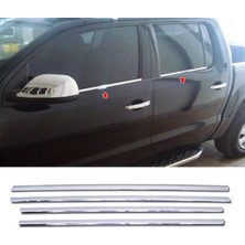 ZNZ Oto Aksesuar Vw Amarok Krom Cam Alt Çıtası 4 Prç. 2010 Üzeri  P. Çelik