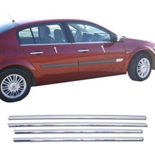 ZNZ Oto Aksesuar Renault Renault Megane 2 Sedan Krom Cam Çıtası 4 Kapı Pçelik 2002-2009