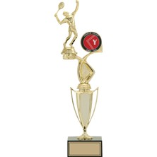 Odak Kupa - Figürlü Kupalar - Tenis Erkek Figürlü Kupalar FG-043 B - 44 cm
