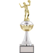Odak Kupa - Figürlü Kupalar - Voleybol Kadın Figürlü Kupalar FG-045 A - 37 cm