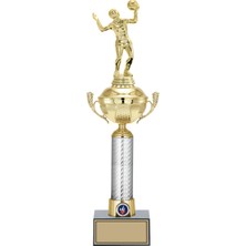 Odak Kupa - Figürlü Kupalar - Voleybol Kadın Figürlü Kupalar FG-058 A - 46 cm