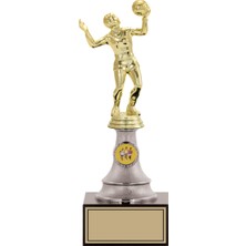 Odak Kupa - Figürlü Kupalar - Voleybol Kadın Figürlü Kupalar FG-010 B - 27 cm