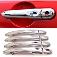 ZNZ Oto Aksesuar Renault Fluence Krom Kapı Kolu 4 Prçkapı 2010 Sonrası 2 kapı Sensörlü