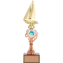 Odak Kupa - Figürlü Kupalar - Yelken Figürlü Kupalar FG-034 C - 37 cm