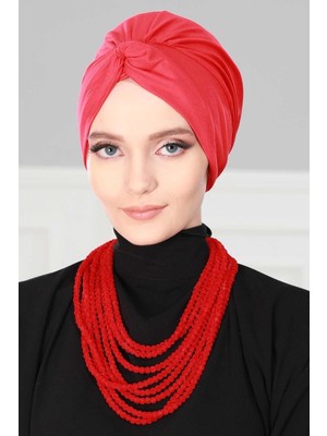 Aisha's Design Mihrace Penye Bone,B-4,Kırmızı