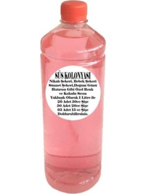 Gurmender Portakal Kokulu Sıvı Şişe Süsü Için Süsü Kolonyası - 1 Litre Pembe