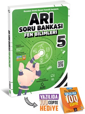 Arı Yayıncılık  5. Sınıf Fen Bilimleri Arı Soru Bankası (Yazılıda 100 Cepte Hediyeli)