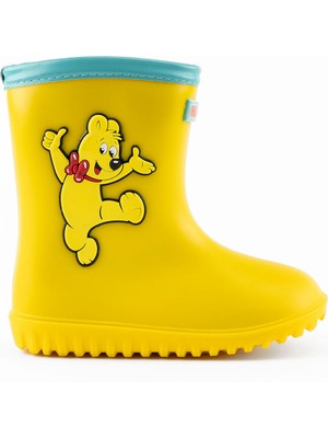 Haribo Kauçuk Sarı Erkek Çizme Baby Rain Bear HRBFTW730 Yellow