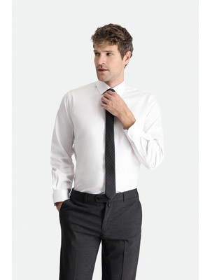 Kiğılı Uzun Kol Klasik Nano Care Su İtici Leke Tutmaz 4 Mevsim Pamuk Gömlek