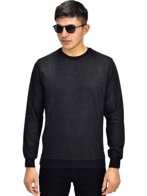 Raymons Erkek Spor Sıfır Yaka Sweatshirt R2270 BGL-ST03187