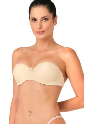 Ten Emay 701 Sırtı Şeffaf Straplez Sütyen