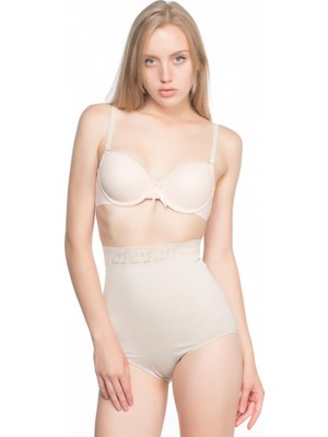 Emay Ten 2028 Dantelli Yüksek Bel Slip Korse