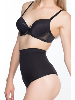 Emay Siyah 2054 Masajlı String Korse