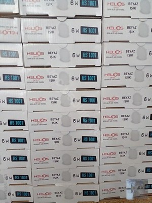 Helios 20 Adet Helios 6W Panel LED Beyaz Işık Hs 1001