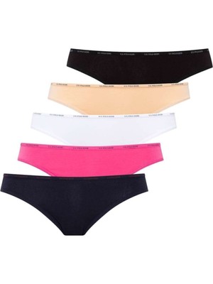 U.S. Polo Assn. Kadın Çok Renkli 67001 5'li Düşük Bel Slip
