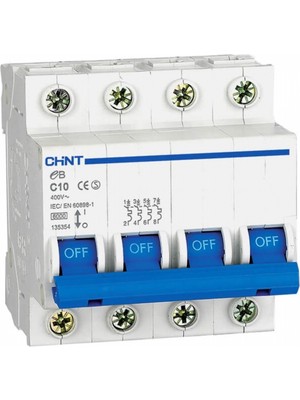 Chint Nb1 Serisi / 4 Kutuplu 10KA / C Tipi 50A Oto