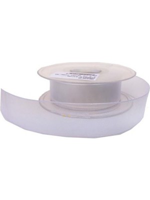 Depposite Şifon Kurdele 2.5 cm - 20 Metre Beyaz