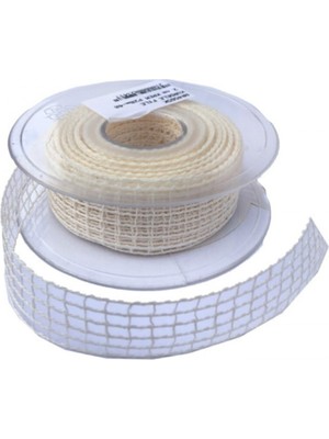 Depposite Kurdele Kanaviçe File Modeli 2 cm - 20 Metre Krem