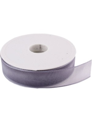Depposite Şifon Kurdele 2.5 cm - 20 Metre Gri