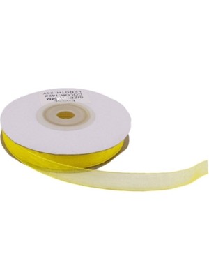 Depposite Organze Kurdele 10 mm - 22 Metre Sarı