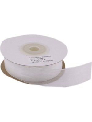 Depposite Organze Kurdele 40 mm - 22 Metre Beyaz