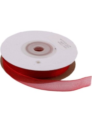 Depposite Organze Kurdele 10 mm - 22 Metre Kırmızı