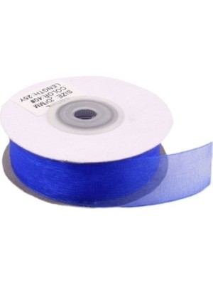 Depposite Organze Kurdele 30 mm - 22 Metre Saks Mavi