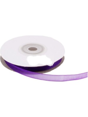 Depposite Organze Kurdele 6 mm - 22 Metre Mor