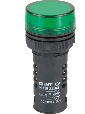 Chint Eko Serisi Sinyal Lambası Yeşil Ac 220V