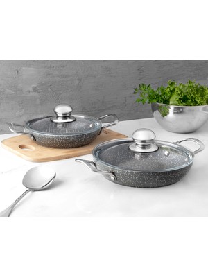 Madame Coco Pro Granite Look 4 Parça Sahan Seti