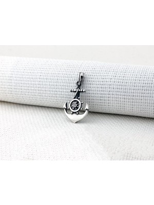 Takıhan Çapa Dümen Tasarımlı 925 Ayar Gümüş Kolye Ucu