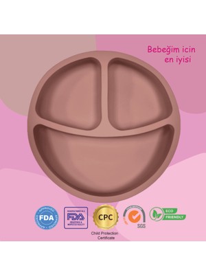 "Momia Bebek Silikon Beslenme Mama Tabağı - Sağlıklı ve Renkli!"