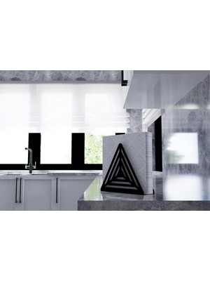 M&c Concept Üçgen Peçetelik - Siyah