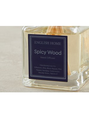 English Home Spicy Wood Çubuklu Oda Kokusu 100 ml Siyah