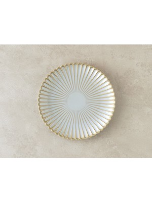 English Home Fiore New Bone China Servis Tabağı Gri