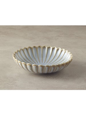 English Home Fiore New Bone China Salata Kase Gri