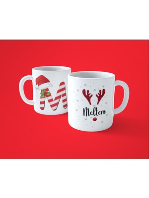 Hesaplısı Burada Yeni Yıla Özel M Harfli Isim Basılı Kupa Bardak