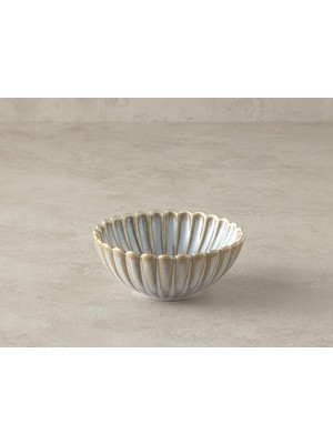 English Home Fiore Gri Yeni Bone China Kase Şık Sunum ve Servis Amaçlı 14 Cm
